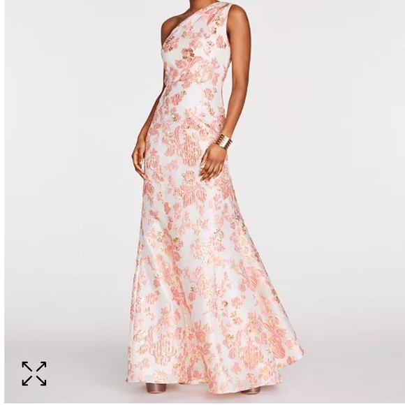 Adrianna Papell Dresses & Skirts - NWT Adrianna Papell One-Shoulder Jacquard Gown